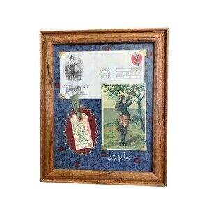 Johnny Appleseed Collage Framed